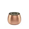 Anatoliacraft Brown Handcrafted Hammered Copper Ice Holder For Glasses