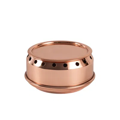 Anatoliacraft Brown Handmade Solid Copper Drink Warmer & Serving Stand