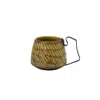 Anatoliacraft Brown Hic Ceramics Mocca Sand Small Cup Recif — Handcrafted Stoneware Espresso Cup In Brown