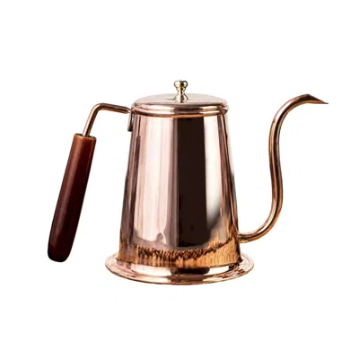 Anatoliacraft Gold / Black Copper Coffee & Tea Brewing Pot In Multi
