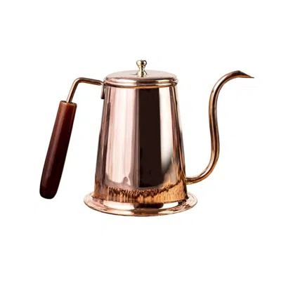 Anatoliacraft Gold / Black Handmade Copper Coffee & Tea Brewing Pot