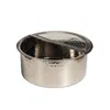 Anatoliacraft Hammered Silver Copper Pedicure Bowl With Removable Footrest