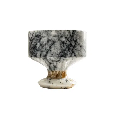Anatoliacraft Handcrafted Black Marble Chalice - Handmade Premium Natural Stone Decor