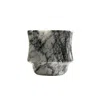 Anatoliacraft Handcrafted Black Marble Tumbler - Premium Natural Stone Drinking Glass In Black