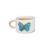 Anatoliacraft Handmade Blue Butterfly Ceramic Mug