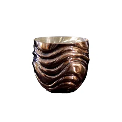 Anatoliacraft Handmade Chased Copper Mug Tumbler Fq - One Of A Kind Collection In Brown