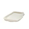 Anatoliacraft Hic Ceramics Snow White Medium Double-sided Serving Piece In White