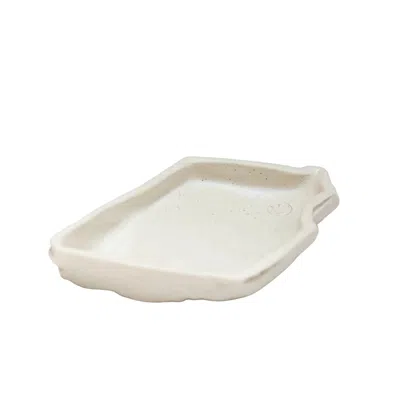 Anatoliacraft Hic Ceramics Snow White Medium Double-sided Serving Piece