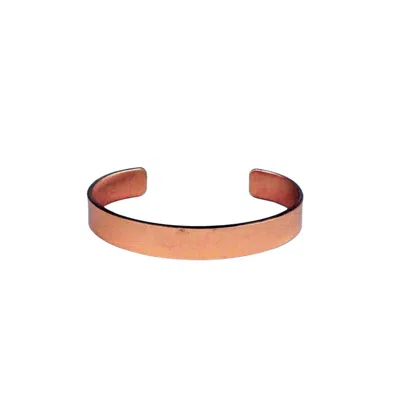 Anatoliacraft Men's Neutrals Minimalist Solid Copper Cuff Bracelet, Unisex