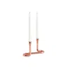 Anatoliacraft Neutrals Handcrafted Copper Double Candle Holder - Handmade Copper Rustic Home Decoration In Brown