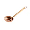 Anatoliacraft Neutrals Handcrafted Copper Ladle With Wooden Handle – Traditional Cooking & Serving Utensil In Brown