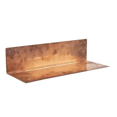 Anatoliacraft Neutrals Handcrafted Solid Copper Wall Shelf For Glasses & Key Holders - Premium Copper Wall Decor In Brown
