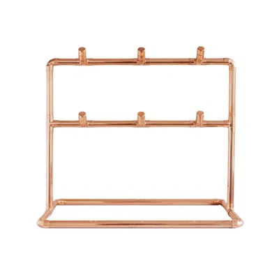 Anatoliacraft Neutrals Las Bambas Copper Mug Rack In Brown