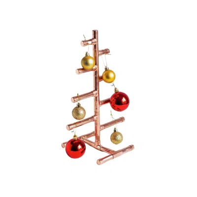 Anatoliacraft Neutrals Solid Copper Christmas Tree In Brown