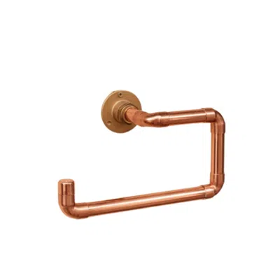 Anatoliacraft Neutrals Solid Copper Toilet Paper Holder In Brown