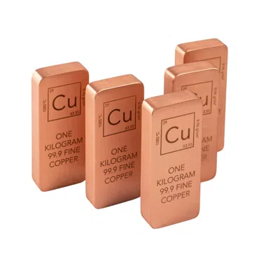 Anatoliacraft Rose Gold Five Kilogram Hand-cast Solid Copper Decorative Ingot Sculptural Object