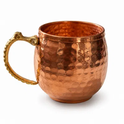 Anatoliacraft Rose Gold Hammered Copper Mug