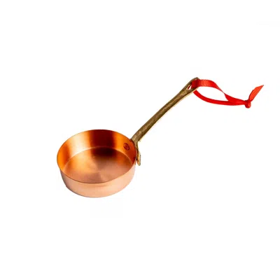 Anatoliacraft Rose Gold Handmade Pure Copper Miniature Saucepan With Brass Handle – Dollhouse Cookware & Christmas