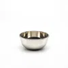 Anatoliacraft Silver Solid Copper Snack Bowl, Color Chrome