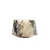 Anatoliacraft White Handcrafted Natural Marble Glass - Handmade Stone Tumbler In Multi