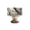 Anatoliacraft White Handmade Natural Marble Chalice – Premium Stone Glass For Valentine's Day Toasts In White