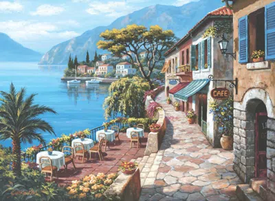Anatolian Overlook Cafe Ii 1000 Piece Jigsaw Puzzle For Adults