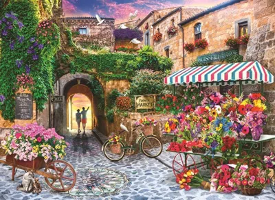 Anatolian The Flower Market 1000 Piece Jigsaw Puzzle For Adults In Multi