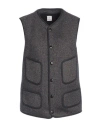 Anatomica Woman Tailored Vest Midnight Blue Size 8 Wool, Cotton