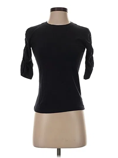 Pre-owned Anatomie 3/4 Sleeve Top Black Boatneck Tops