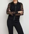 Anatomie Bailey Camo Mesh Jacket In Black In Black