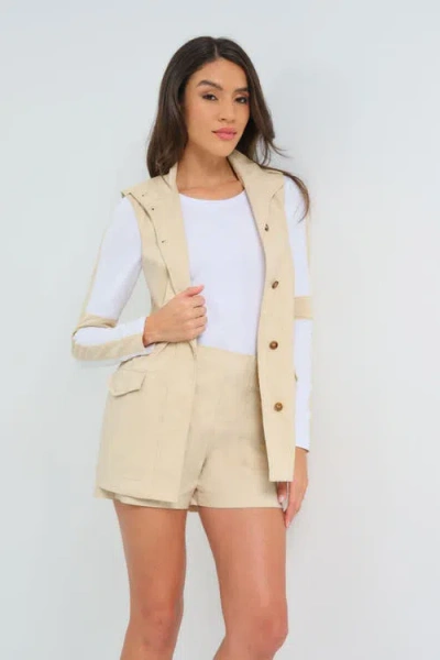 Anatomie Catrina Performance Cotton Vest In Neutral