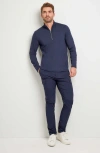 Anatomie Charlie Zip Pima Top In Blue