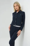 Anatomie Delilah Ultra Light Weight Denim Style Jacket In Blue