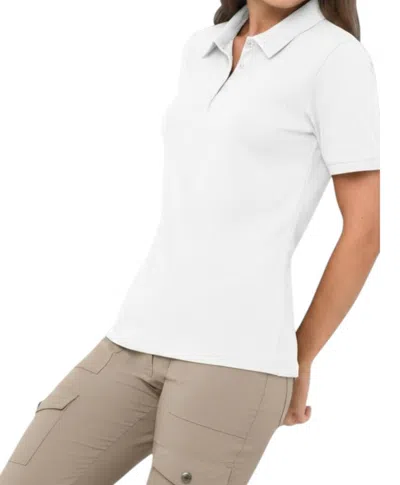 Anatomie Eve Pima Cotton Polo Shirt In White