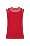 Anatomie Flo Pima Cotton Tank In Atomic Red