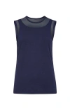 Anatomie Flo Pima Cotton Tank In Navy