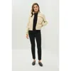Anatomie Ginger Performance Twill Bomber Jacket In White
