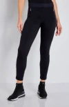 Anatomie Ipant Hybrid Zip Front Slim Fit Pant In Black