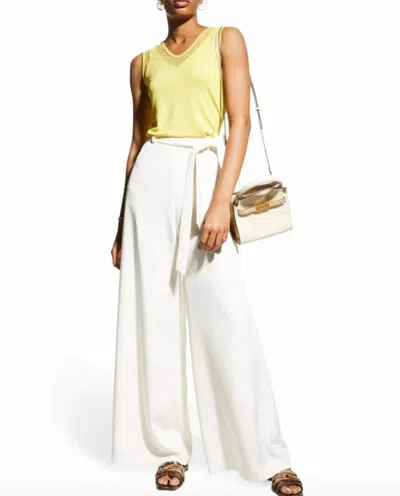 Anatomie Jackson Short Sleeve V-neck Tank Top In Yellow