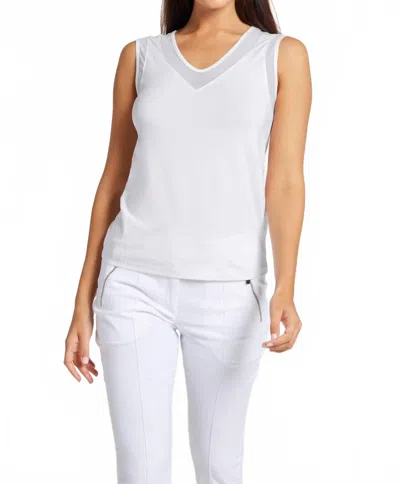Anatomie Jackson Sleeveless V-neck Top In White