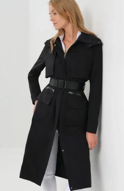 Anatomie Kenya Waterproof Trench Coat In Black