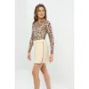 Anatomie Laurel Stripe Performance Twill Skort With Side Stripe In Multi