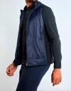 ANATOMIE LEONARDO HOODED VEST IN NAVY