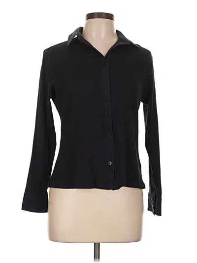 Pre-owned Anatomie Long Sleeve Blouse In Black