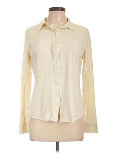 Pre-owned Anatomie Long Sleeve Blouse In Ivory