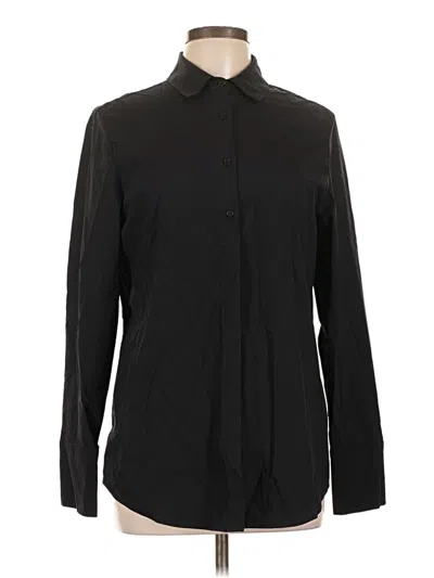 Pre-owned Anatomie Long Sleeve Button Down Shirt In Black