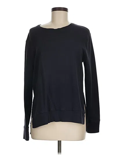 Pre-owned Anatomie Long Sleeve Top Black Crew Neck Tops