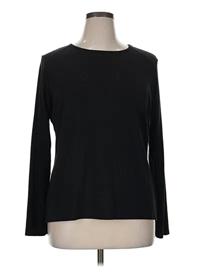 Pre-owned Anatomie Long Sleeve T-shirt In Black