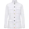 Anatomie Luvan Performance Denim Utility Jacket In White