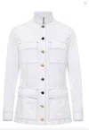 Anatomie Luvan Performance Denim Utility Jacket In White
